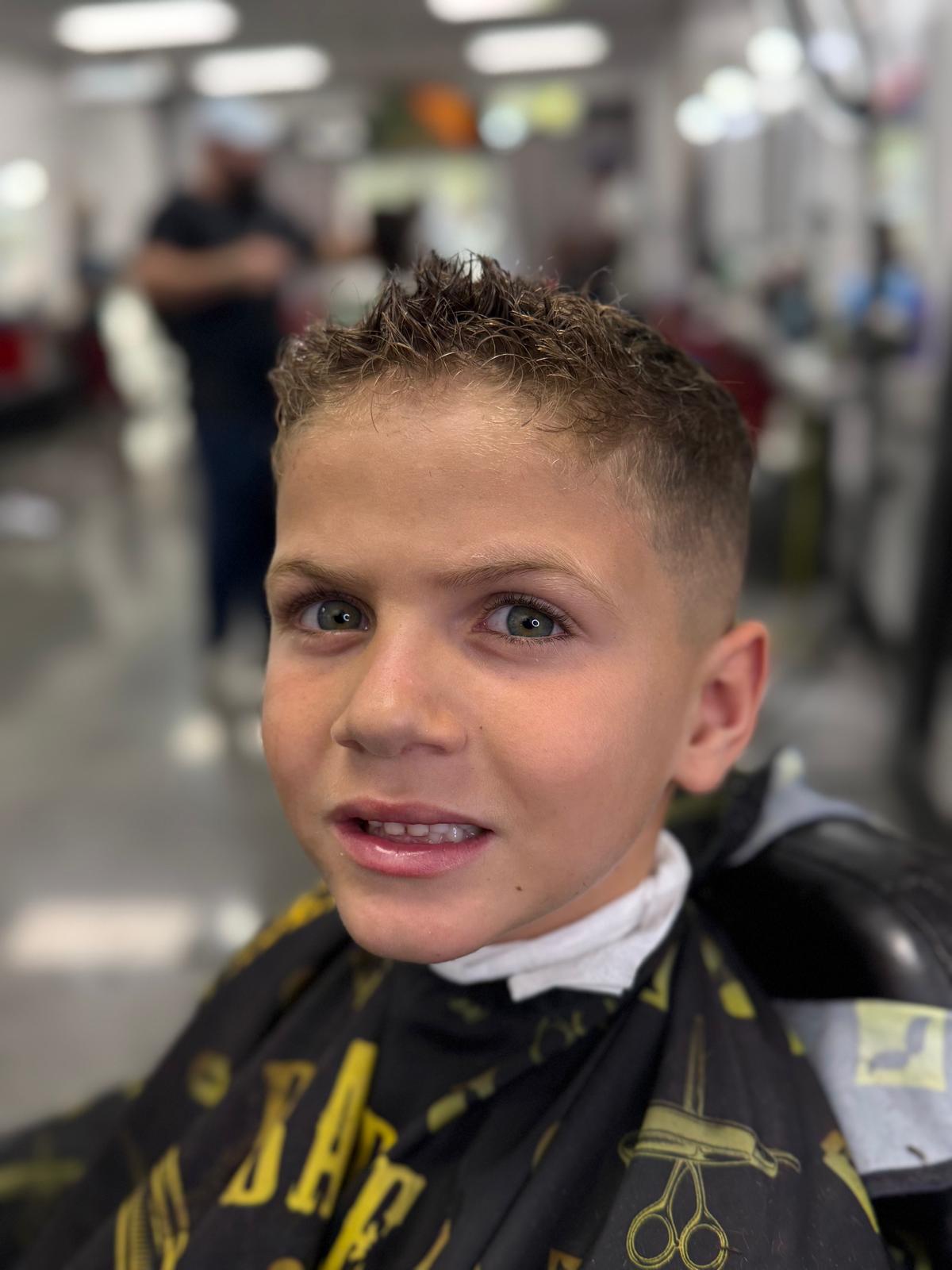 Finished modern men’s haircut